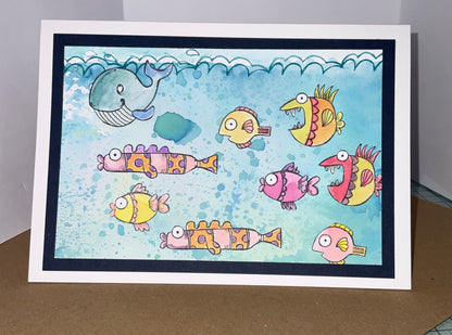 TP-858 - A7 Clear Stamp Set - Plenty of Fish