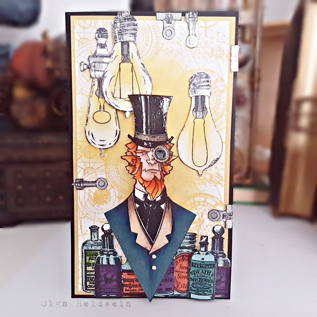 #387 - Clear Stamp Set - Steampunk Alchemist