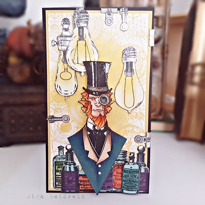 #387 - Clear Stamp Set - Steampunk Alchemist