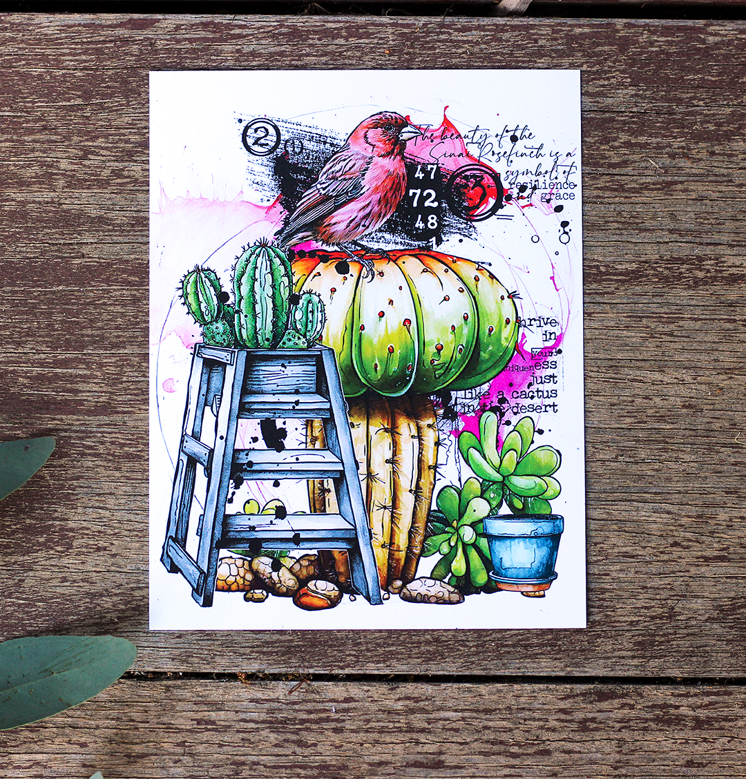 #1073 - A6 Stamp Set - Botanical Bliss