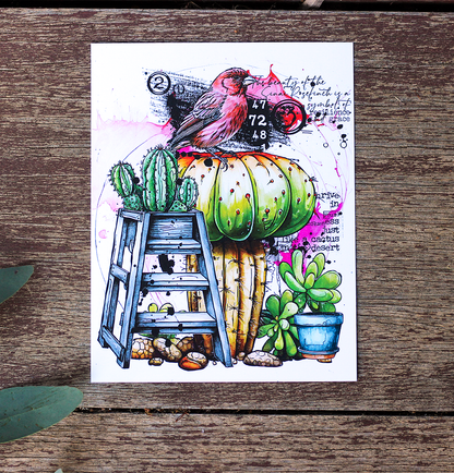 #1073 - A6 Stamp Set - Botanical Bliss