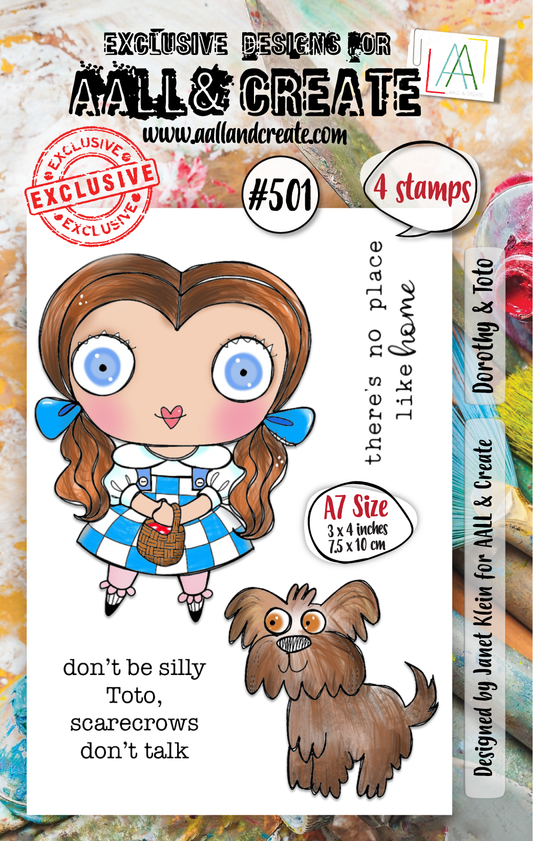 #501 - A7 Clear Stamp Set - Dorothy & Toto