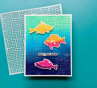 Ranger Simon Hurley create. Photopolymer Stamps (6" x 9") Under The Sea