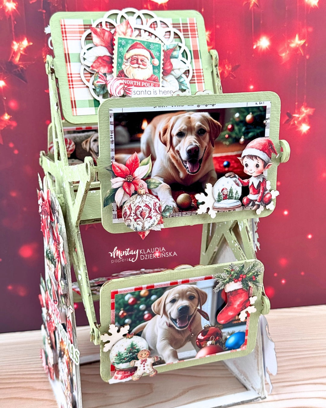 Mintay Holly Jolly 6x12 Inch Paper Stickers Elements