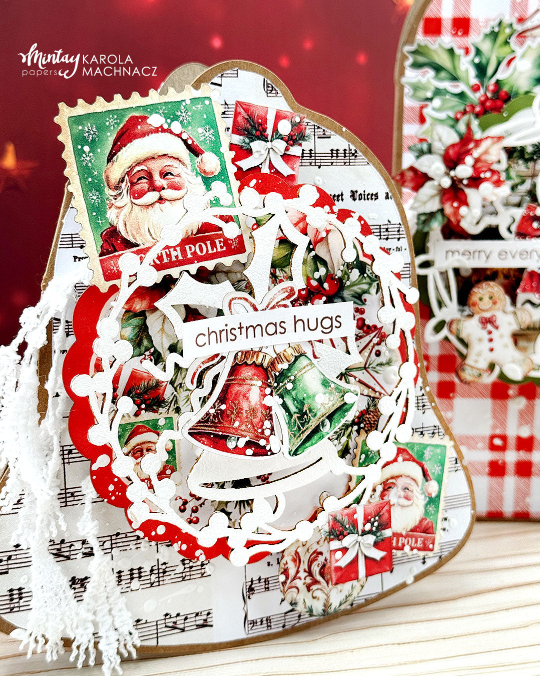 Mintay Holly Jolly 8x8 Inch Scrapbooking Paper Set