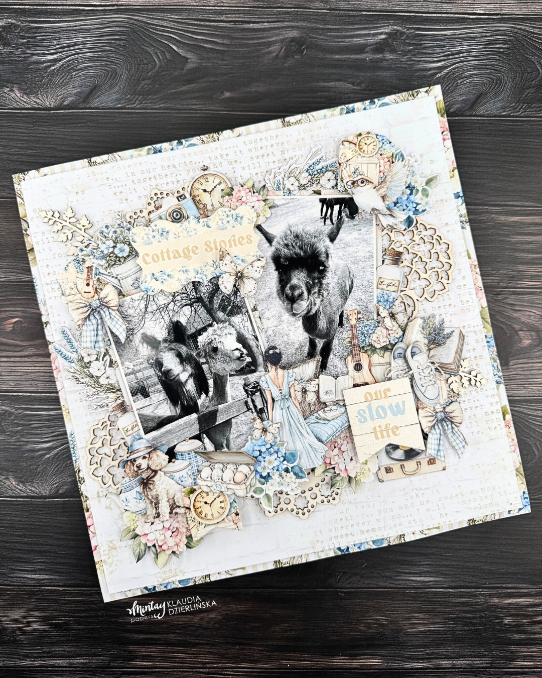 Mintay Cottage Heart 6x12 Inch Paper Stickers Elements