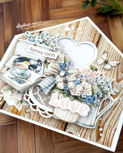 Mintay Cottage Heart 8x8 Inch Scrapbooking Paper Set