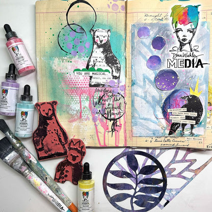 Ranger Dina Wakley MEdia Gloss Dropper Style Bundle - August 2025 New Colours