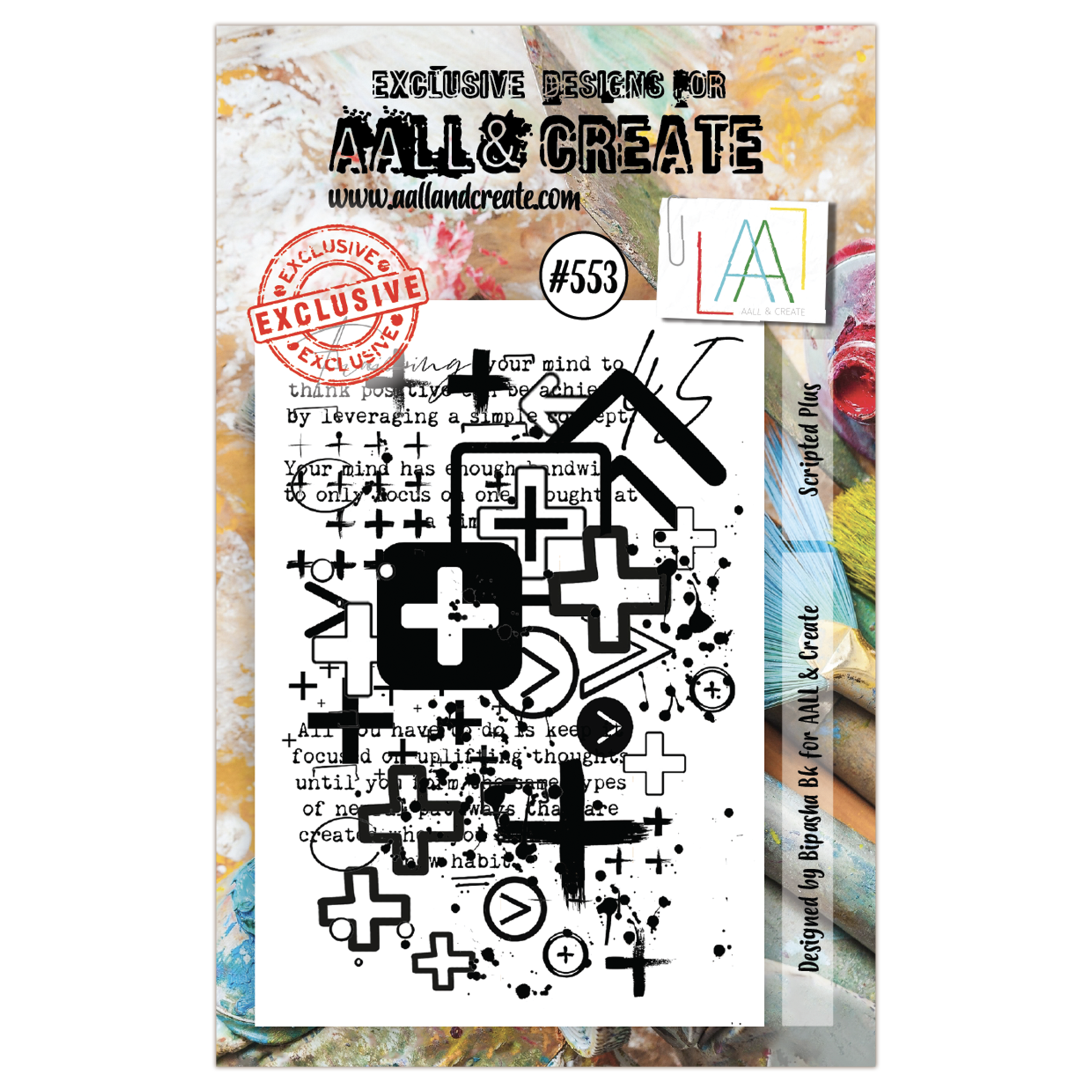 #553 - A7 Clear Stamp Set - Scripted Plus – AALL & Create