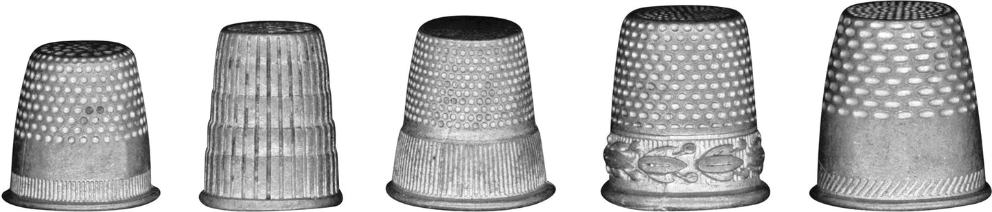 Idea-ology Tim Holtz Metal Thimbles 5 Pcs - Mixed Sizes