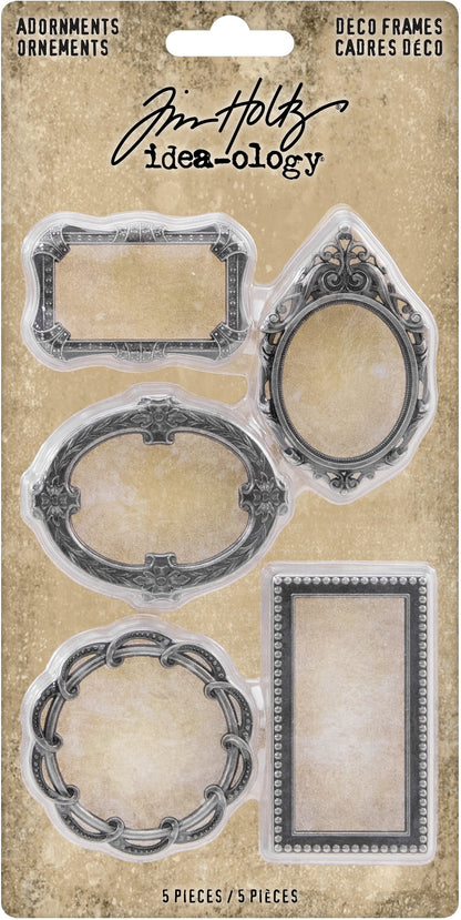 Idea-ology Tim Holtz Metal Deco Frames - 5 Pcs