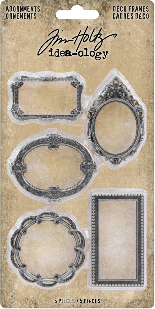 Idea-ology Tim Holtz Metal Deco Frames - 5 Pcs