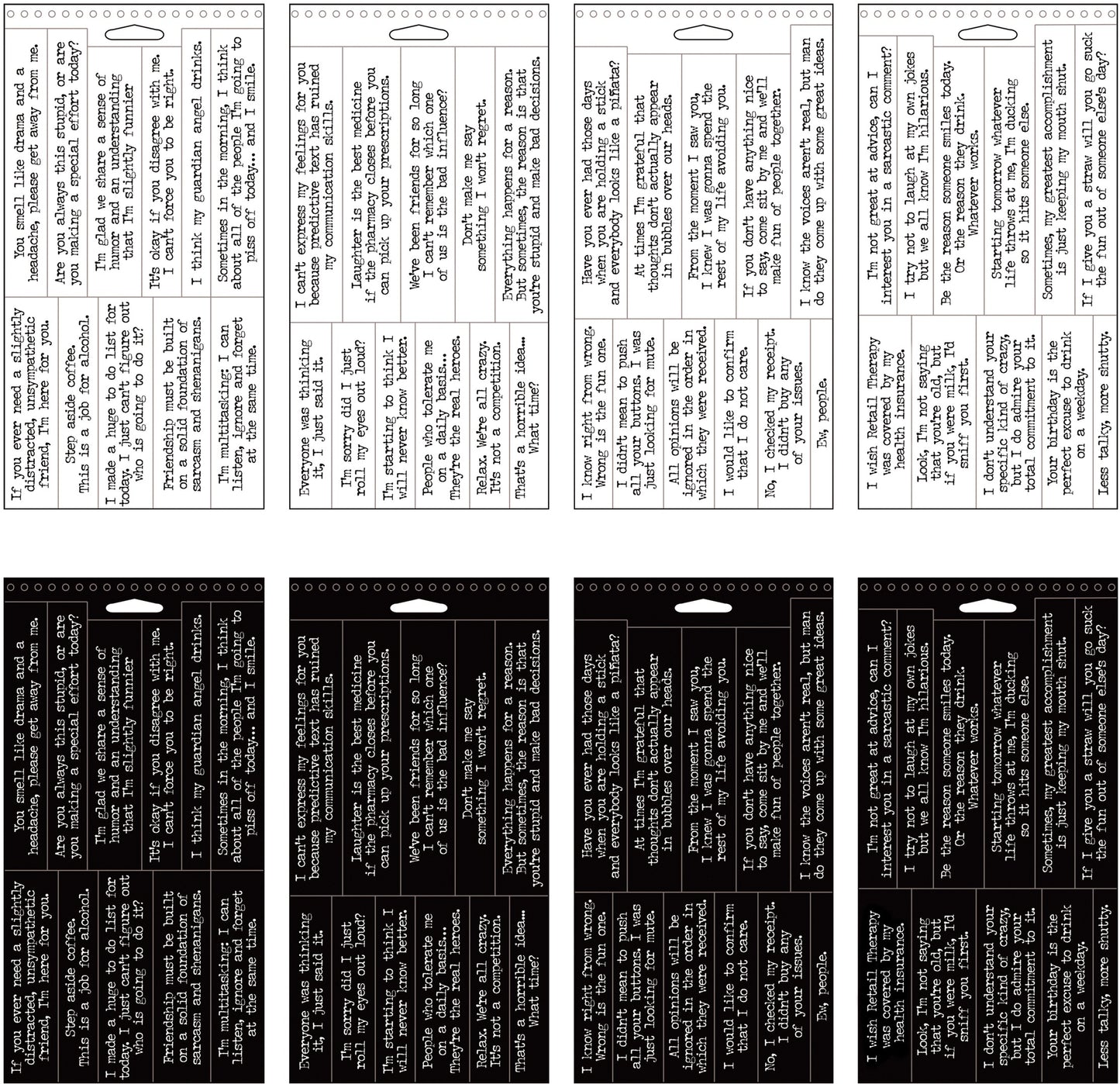 Idea-ology Tim Holtz Big Talk Stickers Tablet - Snarky