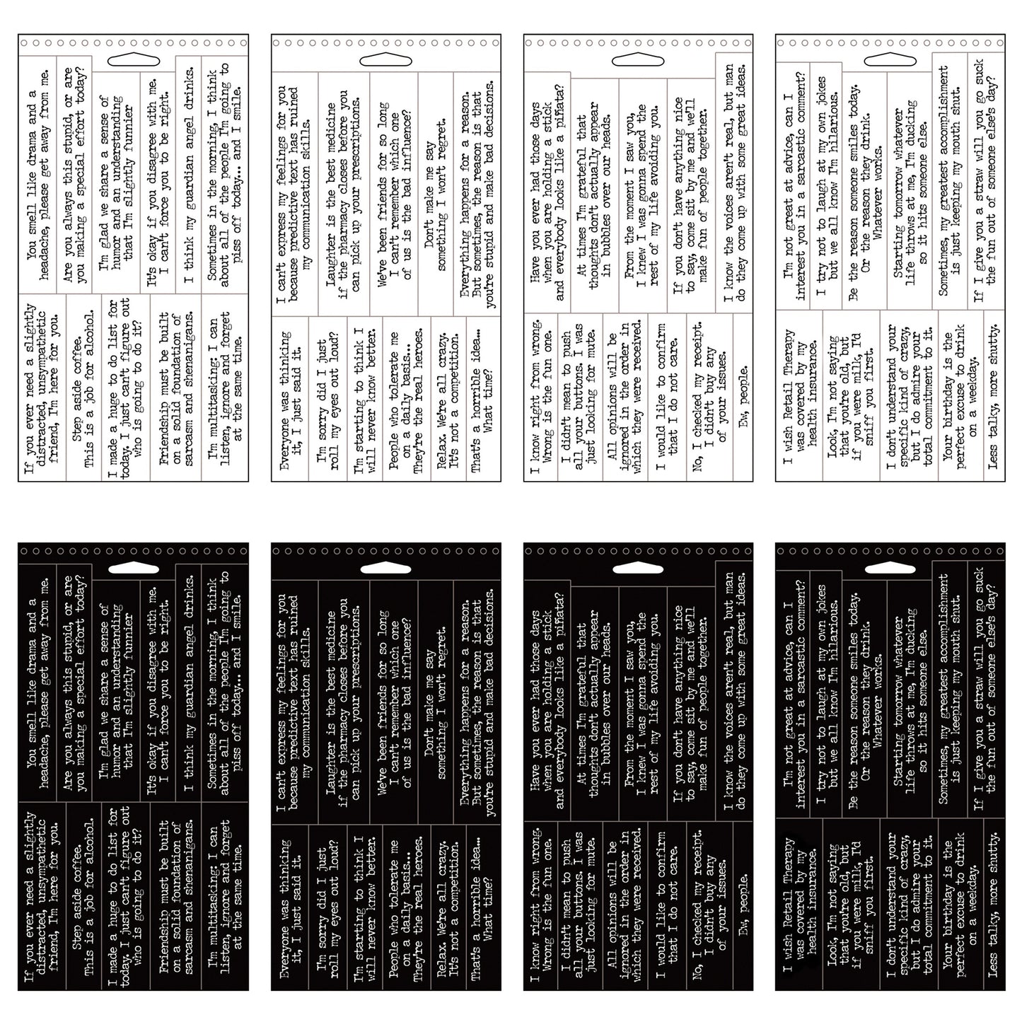 Idea-ology Tim Holtz Big Talk Stickers Tablet - Snarky