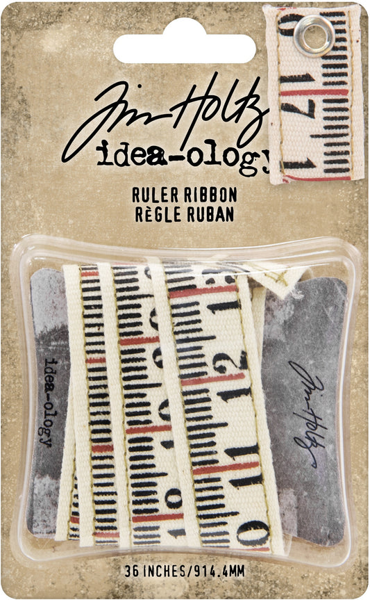 Tim Holtz Ruler Ribbon (1yard)