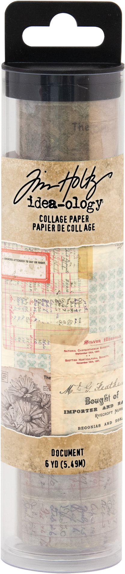 Idea-ology Tim Holtz Collage Paper 6"X6yds - Document