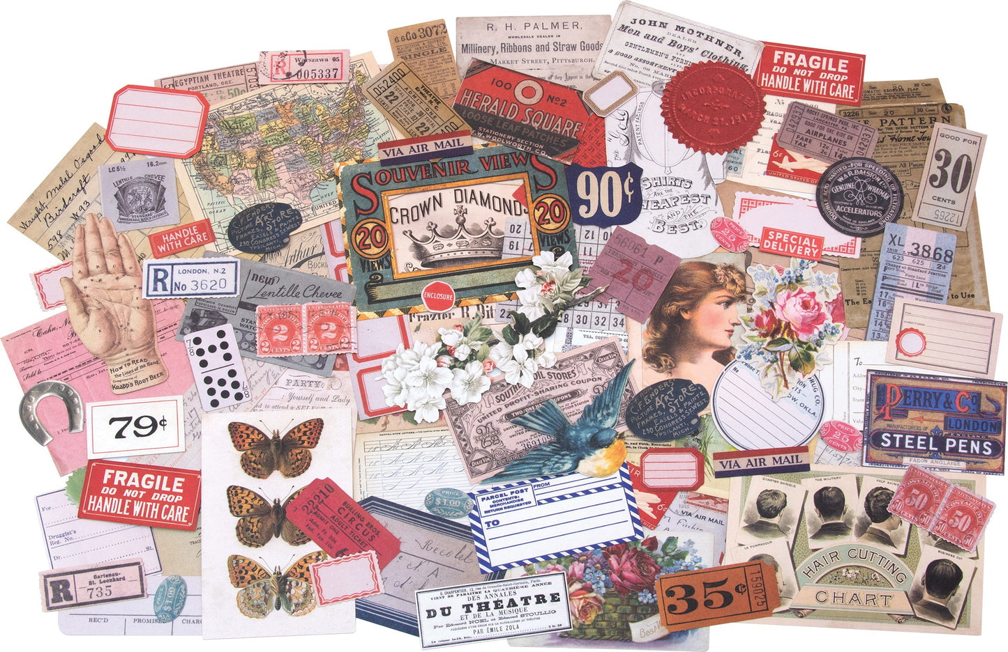 Idea-ology Tim Holtz Ephemera Pack - Keepsakes