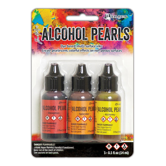 Ranger Tim Holtz Alcohol Ink Pearls Kits 3 Pcs - Kit #1