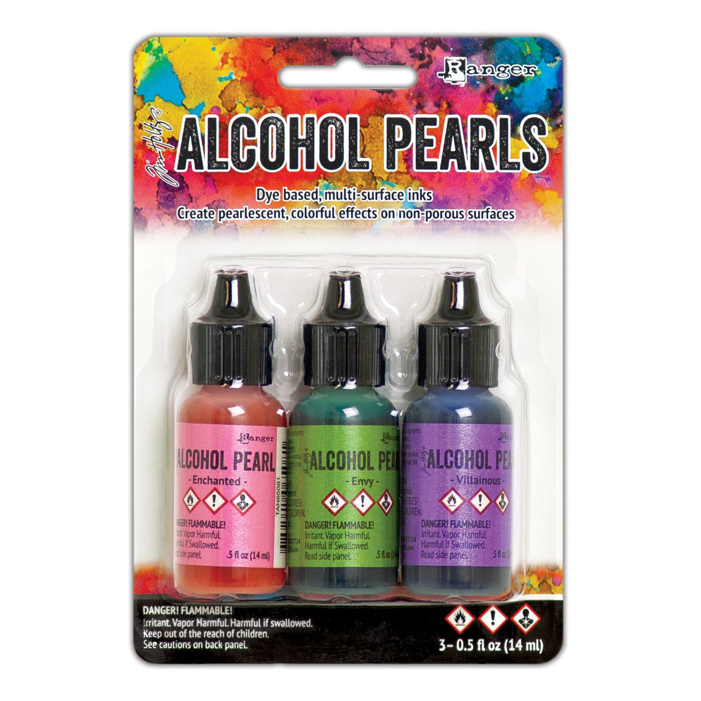 Ranger Tim Holtz Alcohol Ink Pearls Kits 3 Pcs - Kit #3