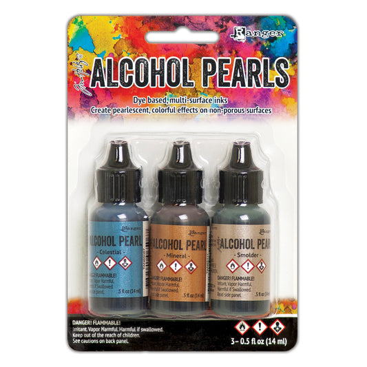 Ranger Tim Holtz Alcohol Ink Pearls Kits 3 Pcs - Kit #4