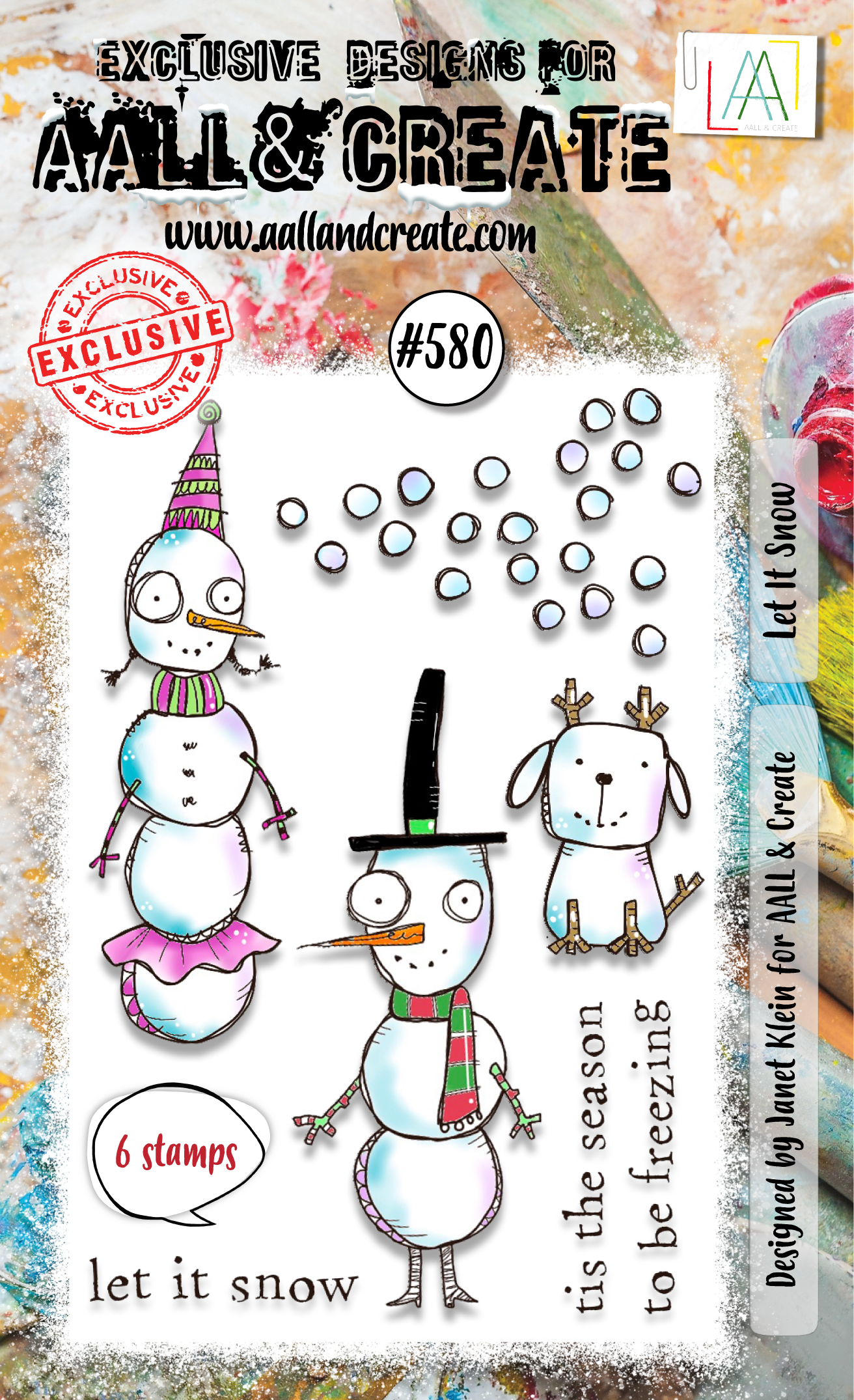 #580 - A6 Clear Stamp Set - Let It Snow