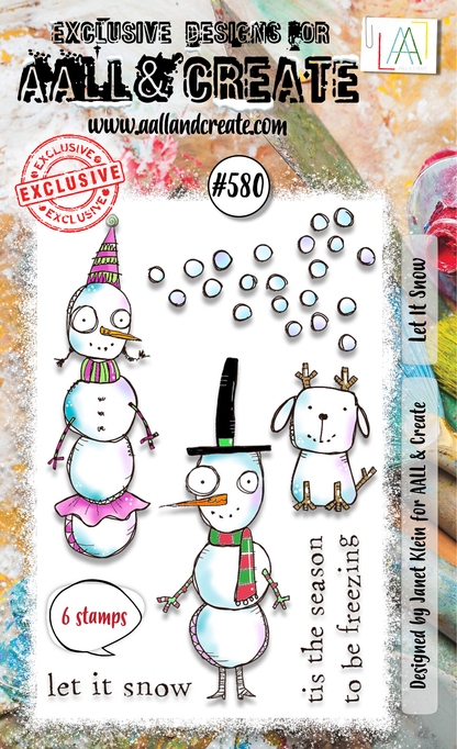 #580 - A6 Clear Stamp Set - Let It Snow