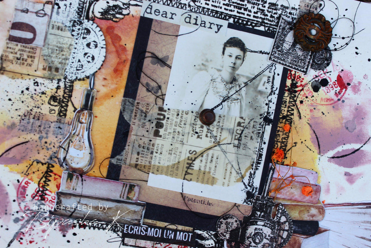 TP-159 - A5 Clear Stamp Set - Mail Art
