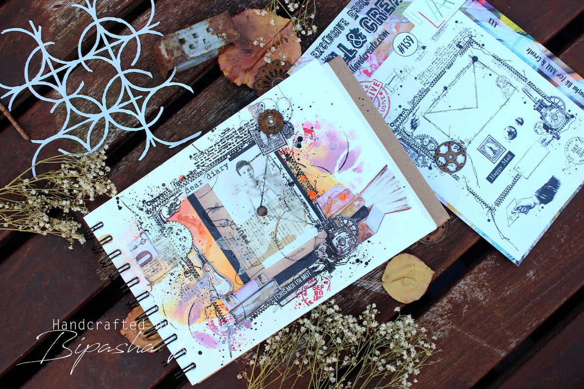 TP-159 - A5 Clear Stamp Set - Mail Art