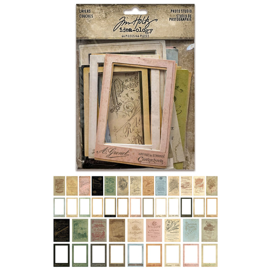 Idea-ology Tim Holtz Layers Photo Studio - 44 Pcs