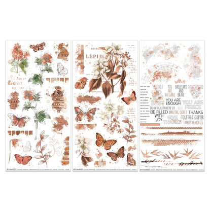 49 And Market Color Swatch: Terracotta Rub-On Transfer Set