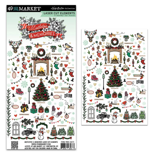 49 And Market Mistletoe And Memories Laser Cut Outs - Elements