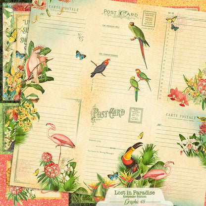 Graphic45 Lost in Paradise - Updated Keepsake Kit with Metal Die-Set Preorder*