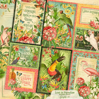 Graphic45 Lost in Paradise - Updated Keepsake Kit with Metal Die-Set Preorder*