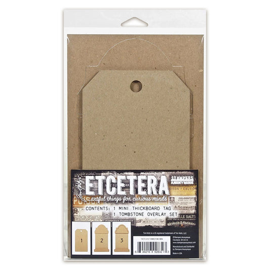 Stampers Anonymous Tim Holtz Etcetera Tombstone Overlay - Mini