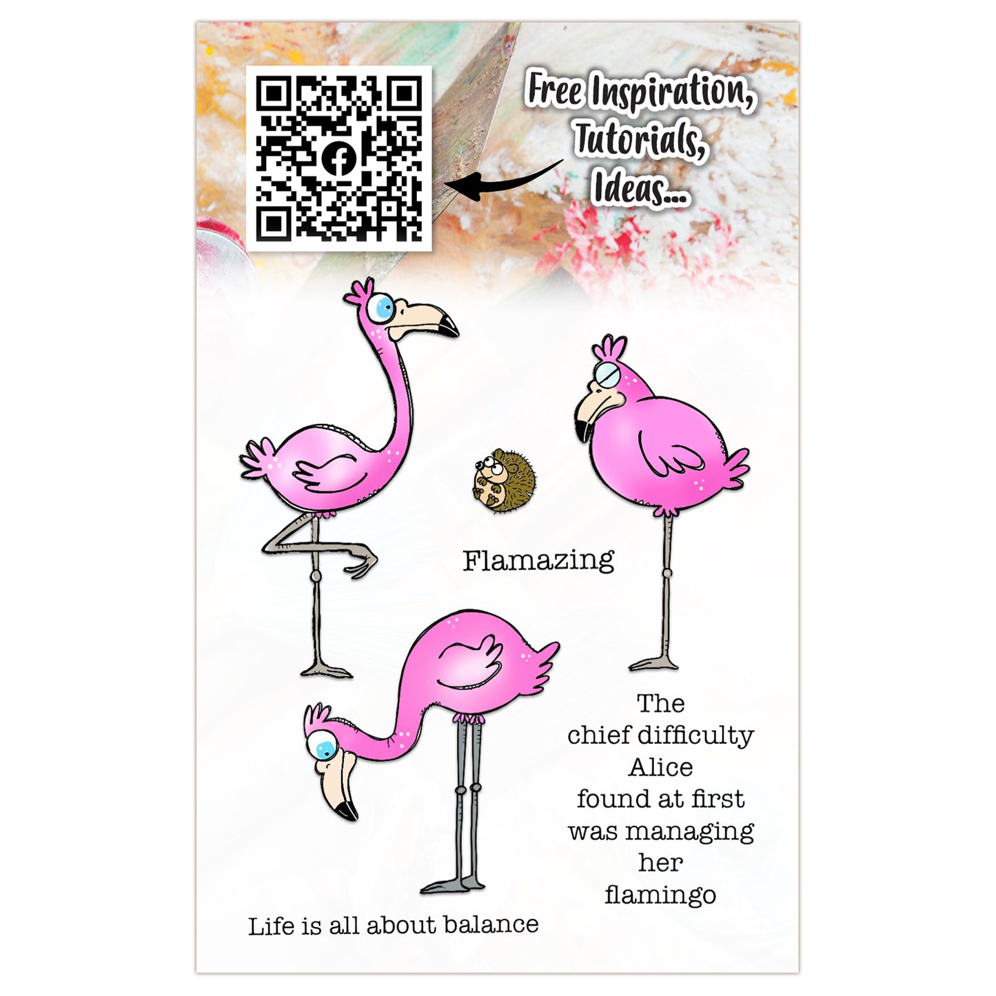 #617 - A7 Clear Stamp Set - Flamazing