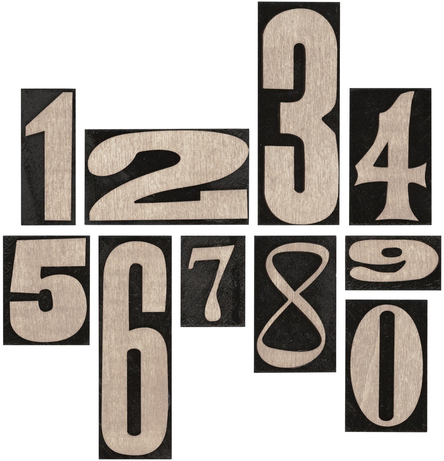 Idea-ology Tim Holtz Number Blocks - 10 Pcs