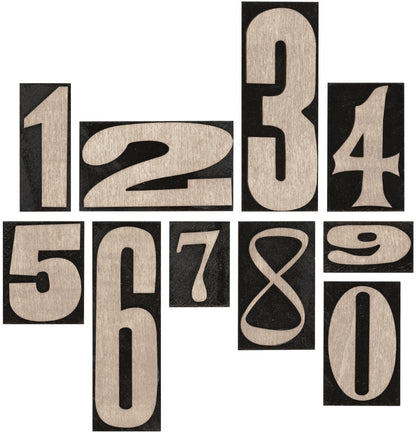 Idea-ology Tim Holtz Number Blocks - 10 Pcs