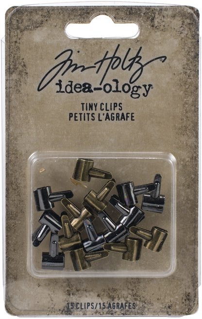 Idea-ology Tim Holtz Tiny Clips-15 Pcs