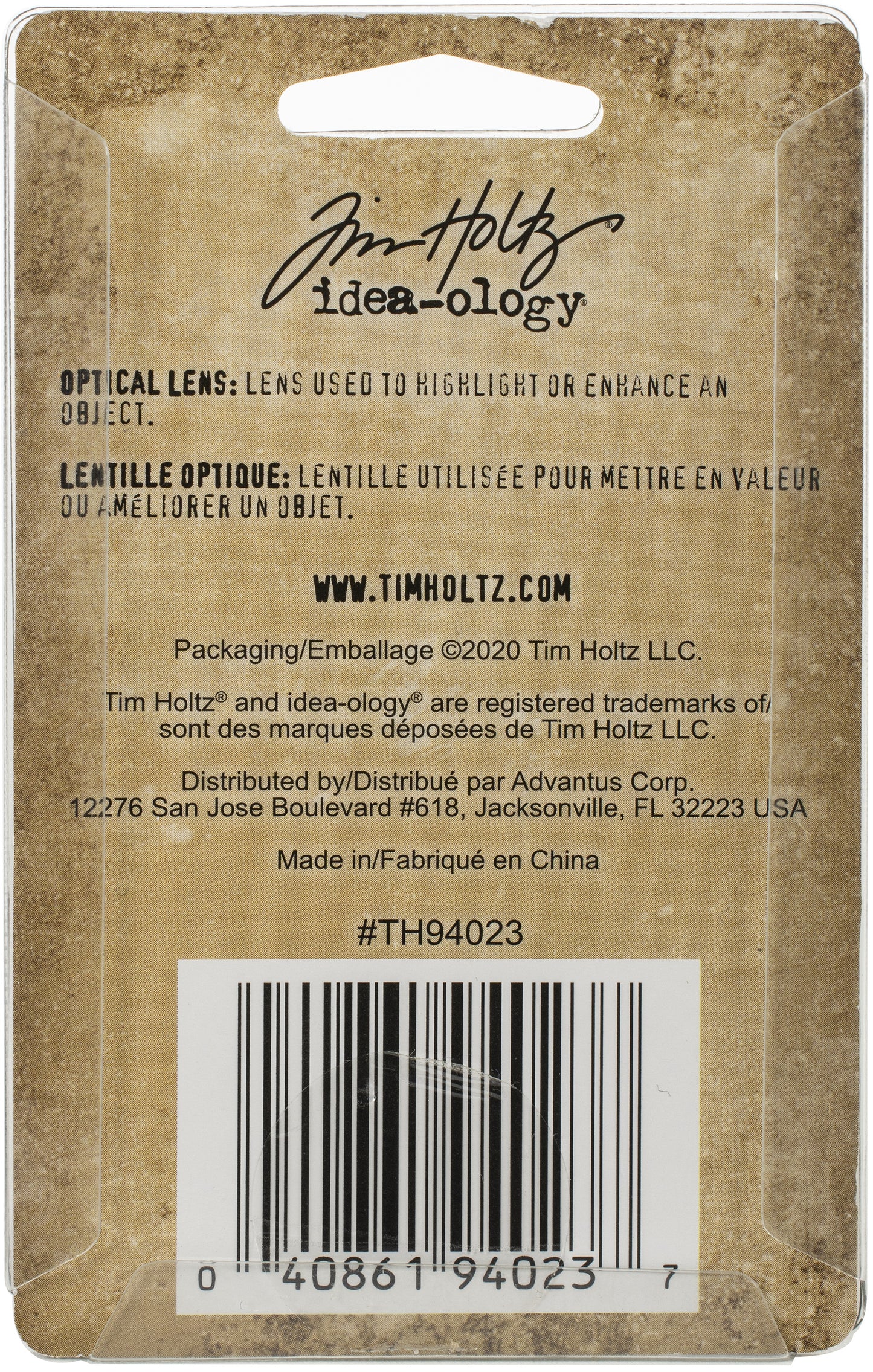 Idea-ology Tim Holtz Metal Adornments 2/Pkg-Optical Lens