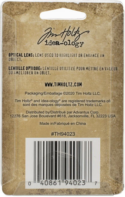 Idea-ology Tim Holtz Metal Adornments 2/Pkg-Optical Lens