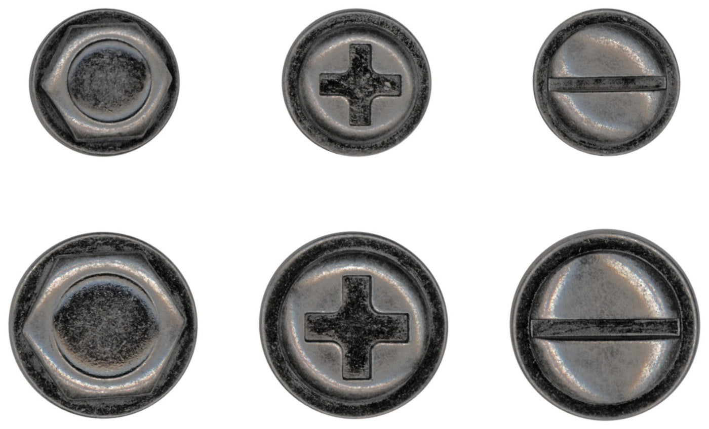 Idea-ology Tim Holtz Metal Adornments 6 Pcs - Machinery Heads