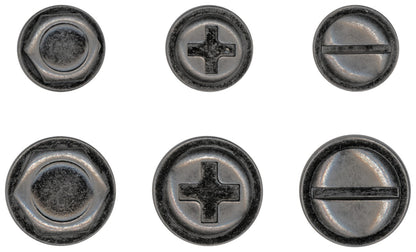 Idea-ology Tim Holtz Metal Adornments 6 Pcs - Machinery Heads