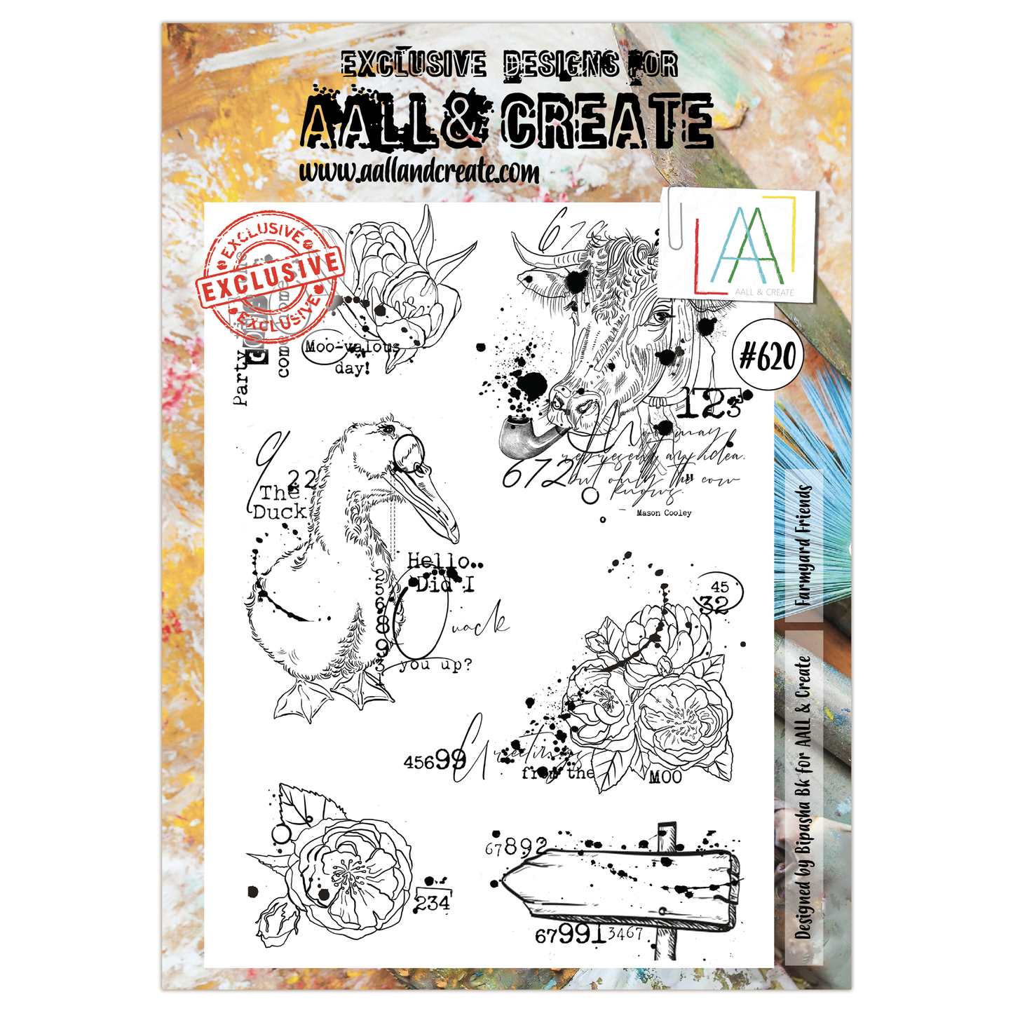 #620 - A4 Clear Stamp Set - Farmyard Friends
