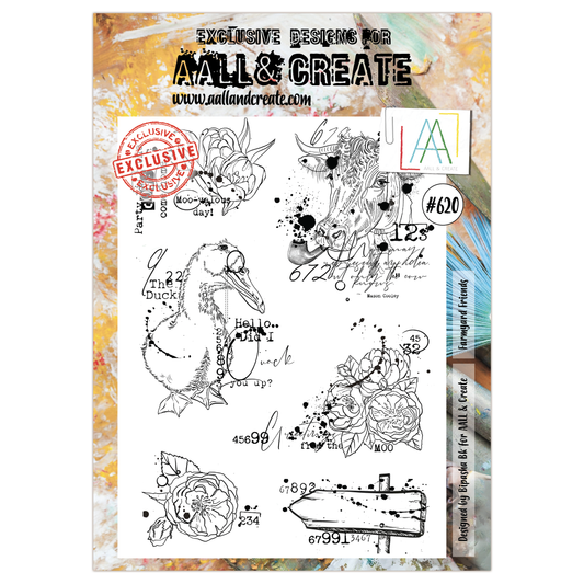 #620 - A4 Clear Stamp Set - Farmyard Friends