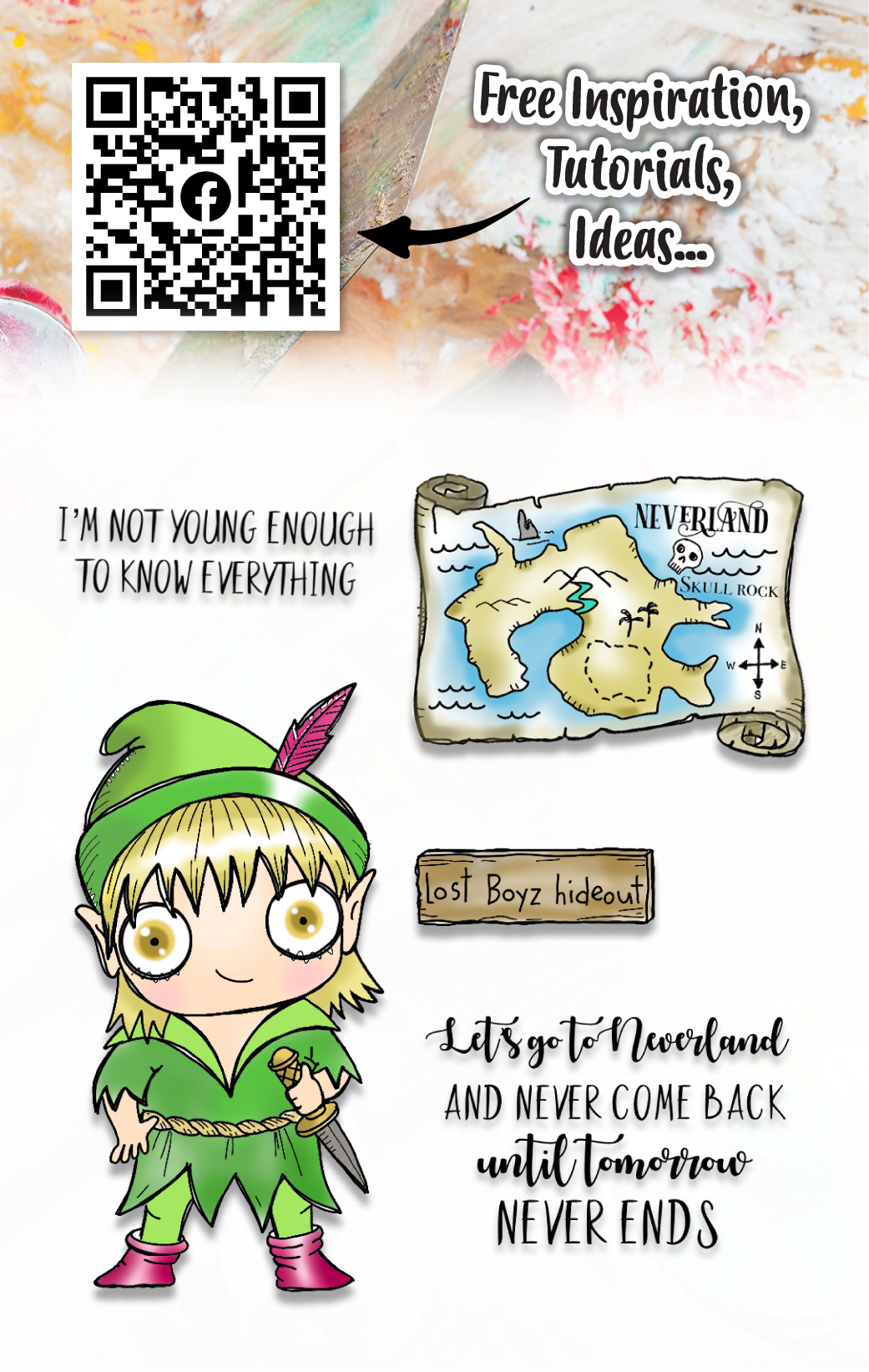 #636 - A7 Clear Stamp Set - Peter Pan