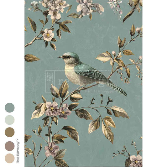 Re-design with Prima Blue Song A1 Decoupage Fiber