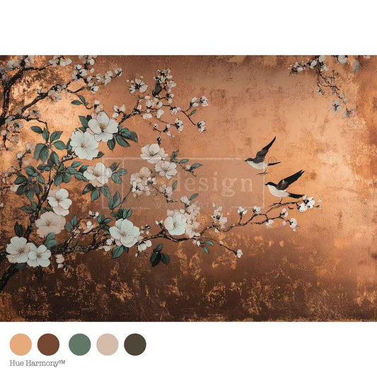 Re-design with Prima Feathers In The Glow A1 Decoupage Fiber