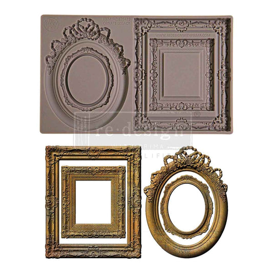 Re-design with Prima Ornate Legacy 5x8 Inch Decor Moulds