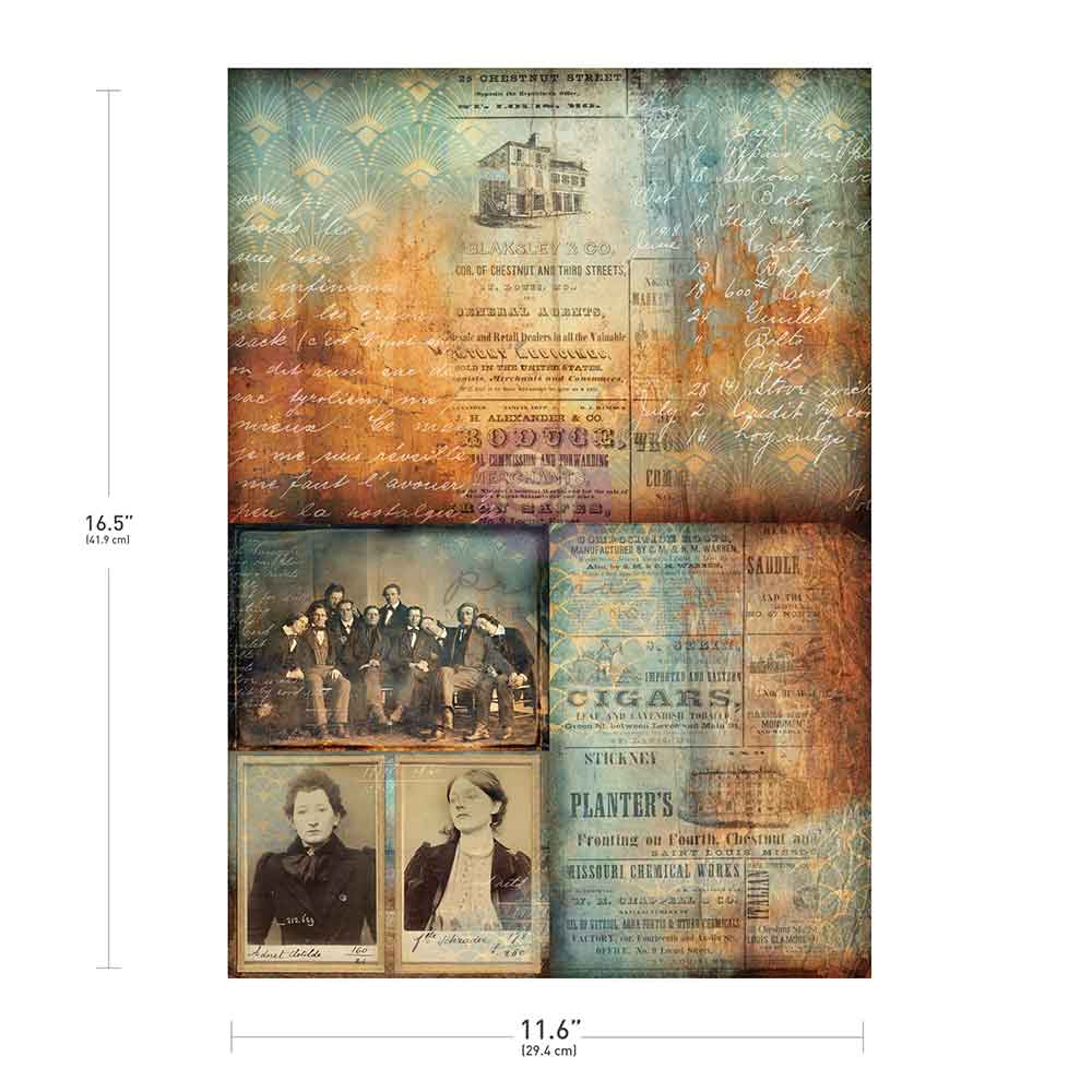 Prima Marketing Finnabair Chestnut Street A3 Decoupage Fiber