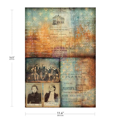 Prima Marketing Finnabair Chestnut Street A3 Decoupage Fiber